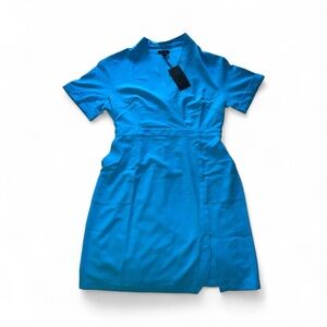 Poetic Justice‎ Women's Wrap Neck Shawl Collar Midi Dress